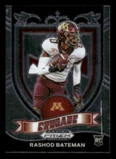 2021 Panini Prizm Draft Picks #166 Rashod Bateman RC Rookie Minnesota Golden