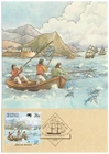 1987 Australia Philatelic Card 8 - The First Fleet: Teneriffe - 36 Cent Stamp
