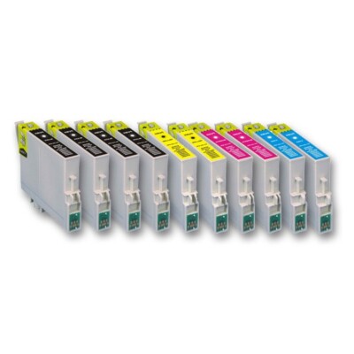 10 Druckerpatronen für EPSON WF-2860DWF WF-2865DWF WF-2870DWF  WF-2880DWF