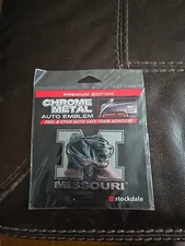 Stockdale Premium Edition Missouri Tigers Chrome Metal Auto Emblem