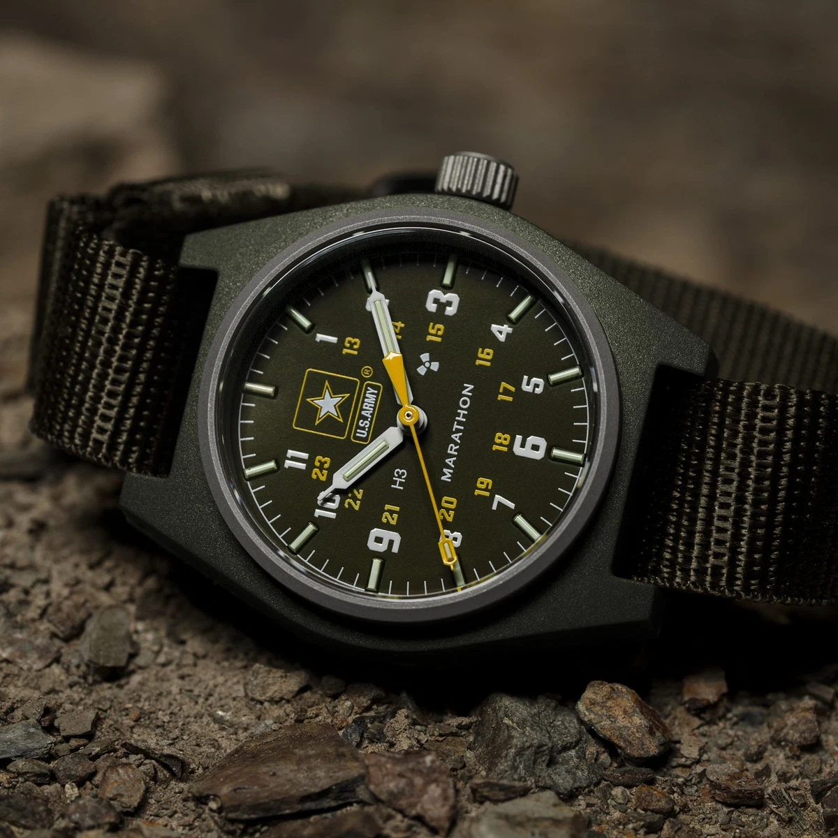 MARATHON 34MM OFFICIAL US ARMY MECHANICAL FIELD WATCH GPM