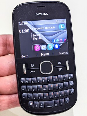 Nokia Asha 201 (02 Netz) Handy sehr guter Zustand mit Ladegerät
