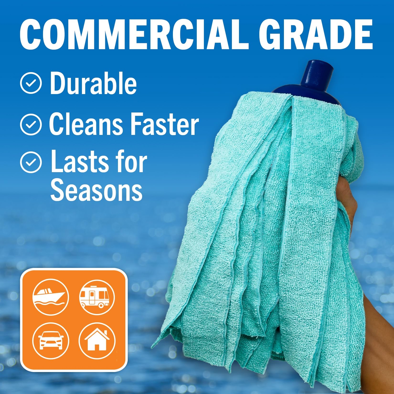 Screw on Microfiber Mop Head Replacement Microfiber Refill Microfiber