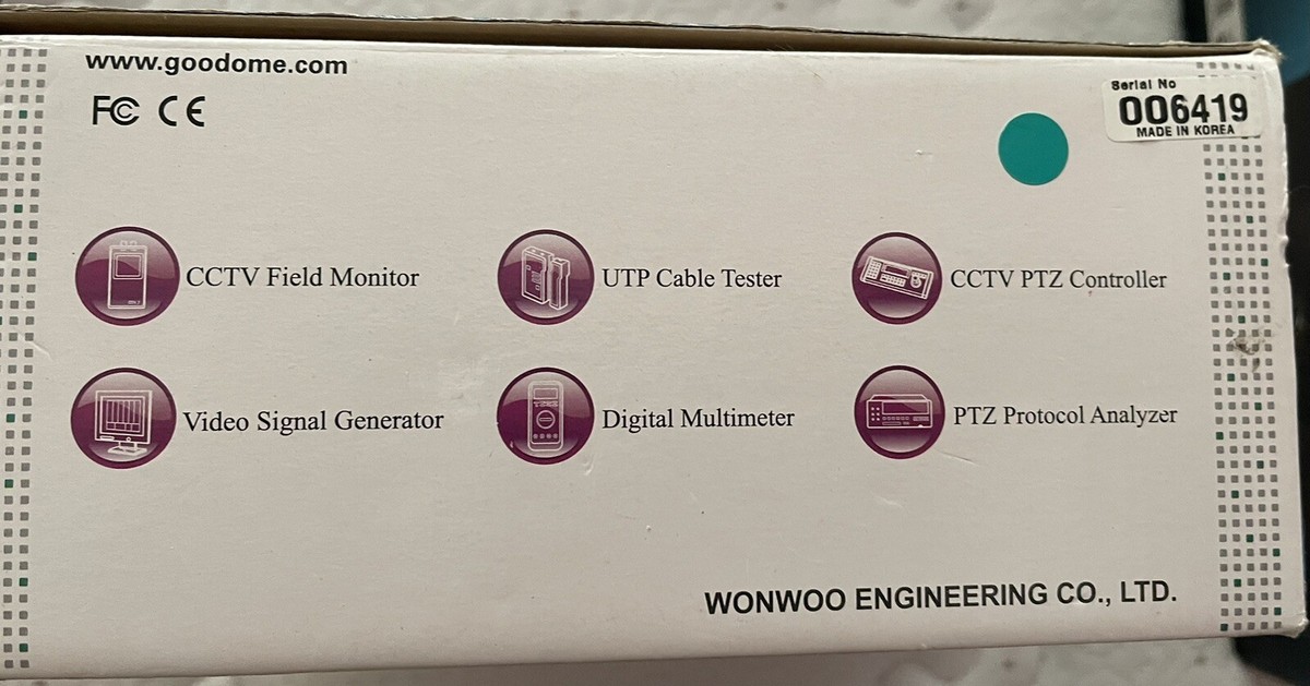 Wonwoo Rapport 337 Multi Functional CCTV Tester - New in box Wonwoo Rapport 337 Multi Functional CCTV Tester - New in box