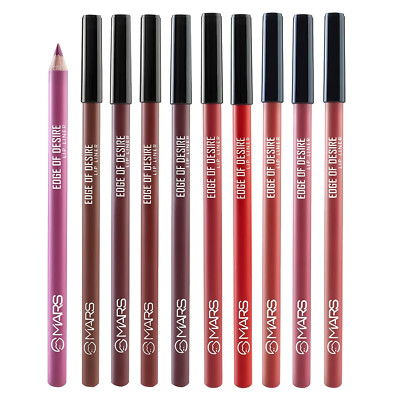 MARS Matte Lip Liner Set of 10 |One Swipe Smooth Application | Set-A (1.4g x 10)