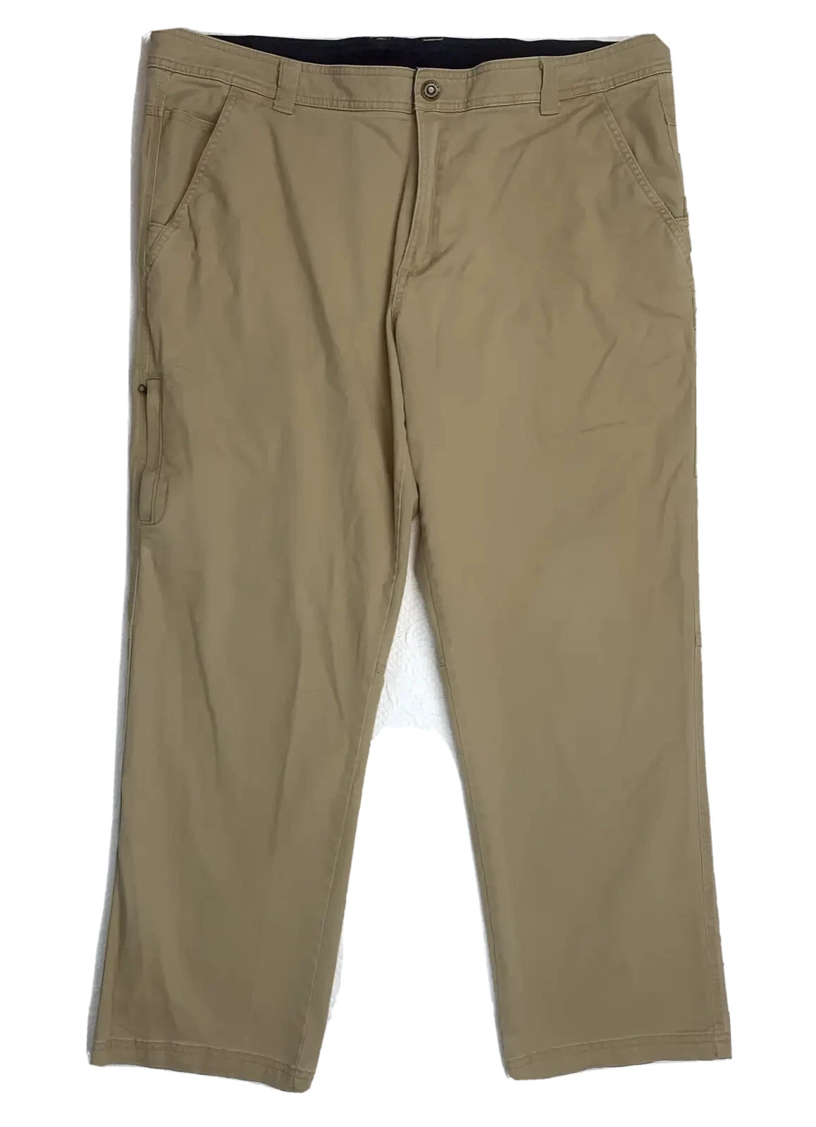 Columbia Carpenter Pants Mens 38x30 Stretch Fabric Regular Fit Brown Tan Work