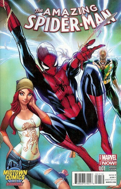 MARVEL-Midtown Comics NYC Excl. Amazing Spider-Man #1 Cover by J