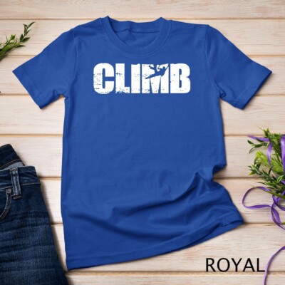 Distressed look climbing gift for climbers Unisex T-shirt