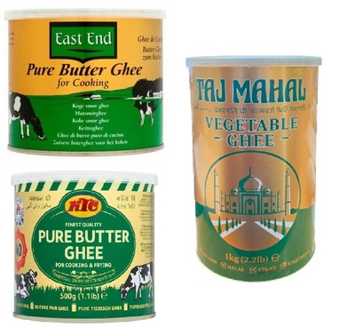 GHEE PURE BUTTER INDIAN ASIAN COOKING EAST END KTC TAJ MAHAL 500g ,1kg ...