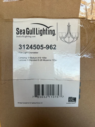Sea Gull Lighting 3124505-962 Five Light Chandelier - Picture 2 of 2