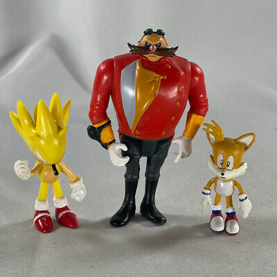 Sonic the hedgehog boom 3 pack Dr Eggman Shadow Sonic Tomy nib toy figure