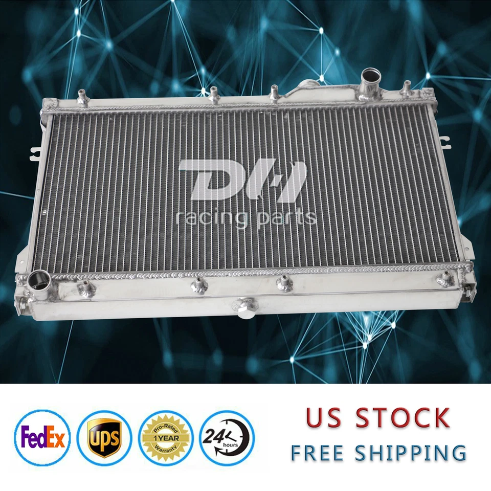 Radiador de carreras de aluminio de 3 filas para Mazda Miata MX5 MX-5 1990-1997 1,6 L 1,8 L L L4 MT Foto 4 de 4
