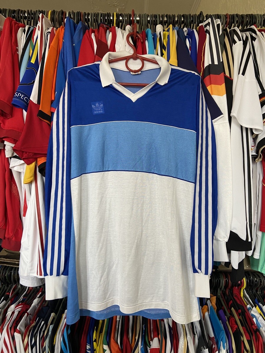 1989 1990 ADIDAS TEMPLATE FOOTBAL SHIRT SOCCER JERSEY LONG SLEEVE