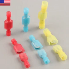 200/100PCS  Male & Female Insulated Wire Spade Terminal Crimp Connector 10-22AWG