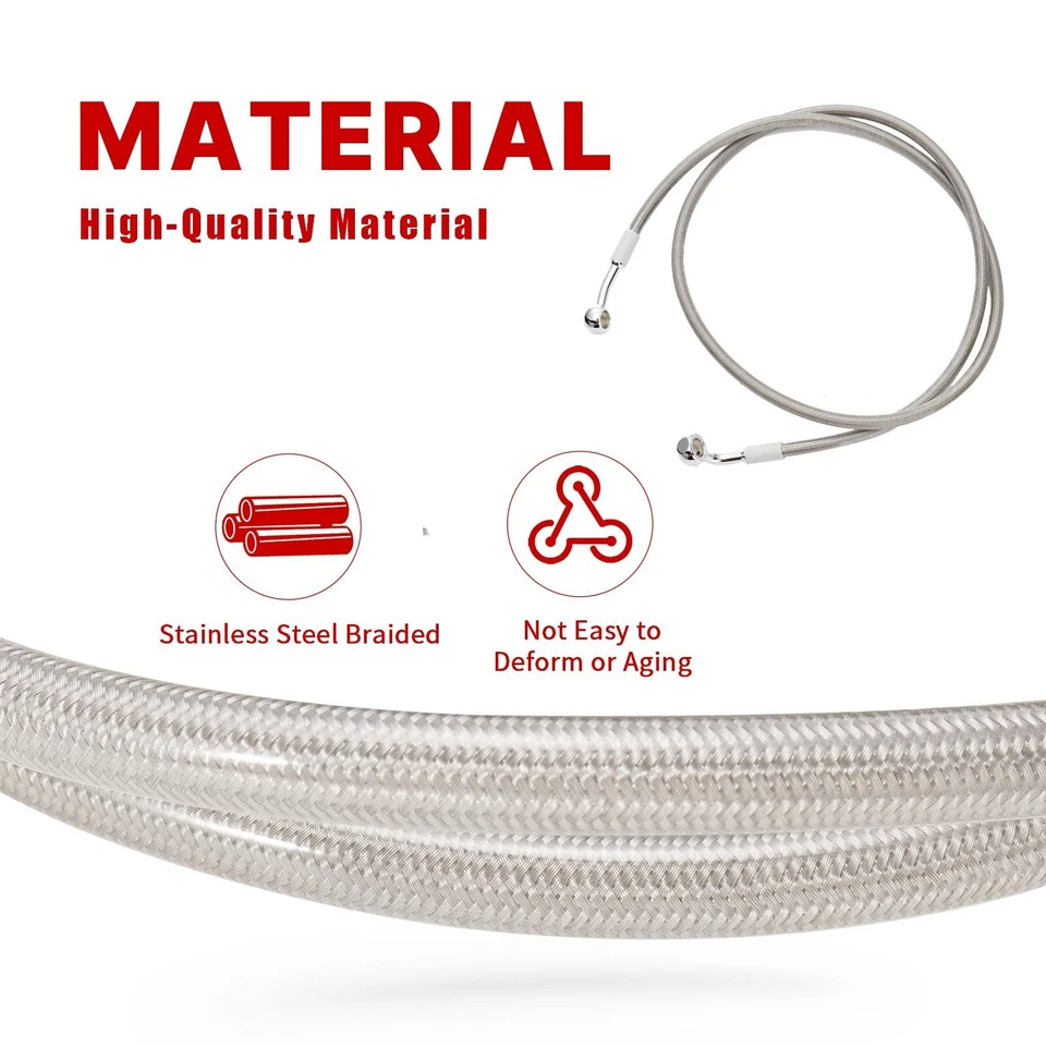 Cable de freno delantero 50,5" para Harley Sportster XL 883 1200 2004-up sin ABS Foto 3 de 4