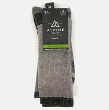 Alpine Design Gray Green/Blue Hiking Socks With Merino Wool Men's