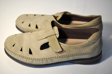 Sas Womens Tripad comfort tan suede leather size 12 M made in USA