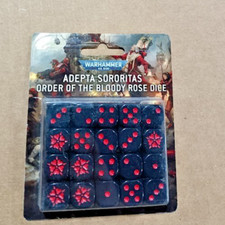    WARHAMMER 40K - ADEPTA SORORITAS - ORDER OF THE BLOODY ROSE - D6 DICE - NIB    