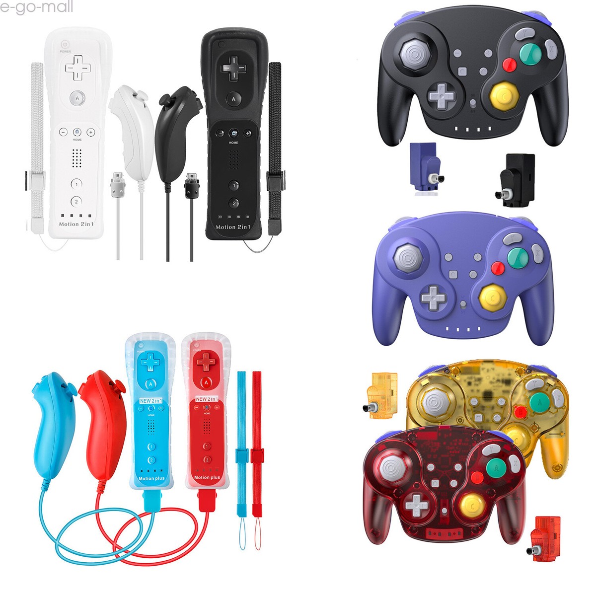 Nintendo Wii 、コントローラー Amazon.com: ChamZA Wireless Motion Remote Controller Gamepad