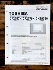 Toshiba CF2757K CF2776K CX29760 TV Service Manual Original 