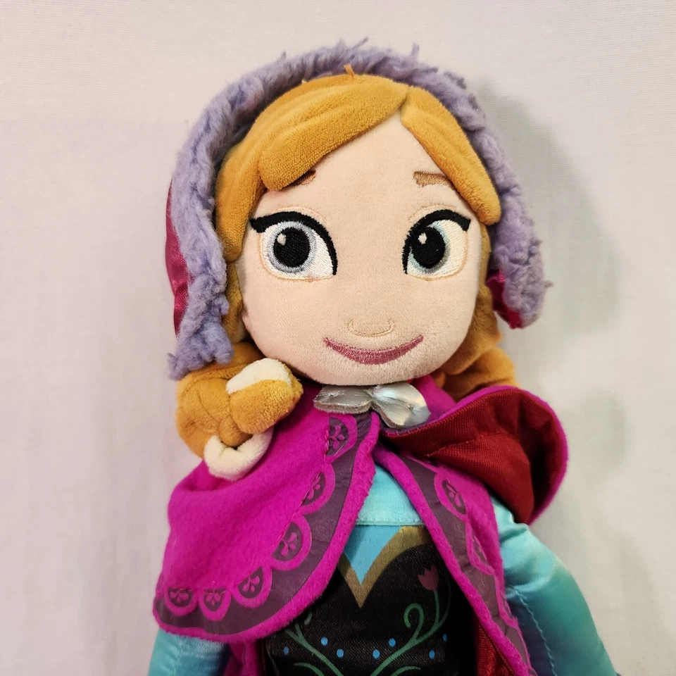 Disney Store Frozen Anna Muñeca de Peluche Muñeca Suave 20” Pulgadas Juguete de Peluche Princesa Foto 2 de 4
