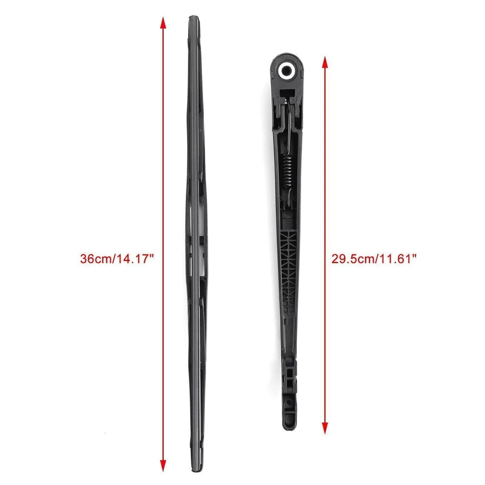 Rear Wiper Arm & Blade For Subaru Forester Legacy Outback REP 86532SA070 A .. - Изображение 3 из 4