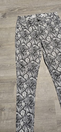 Seven7 Damen bauchfrei hoch geschnitten skinny Schlangenmuster Jeggings Größe 4 - Bild 7 von 14