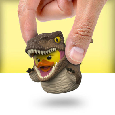 TUBBZ MINI jurassic Park velociraptor Collectible Duck Vinyl Figure JEEP