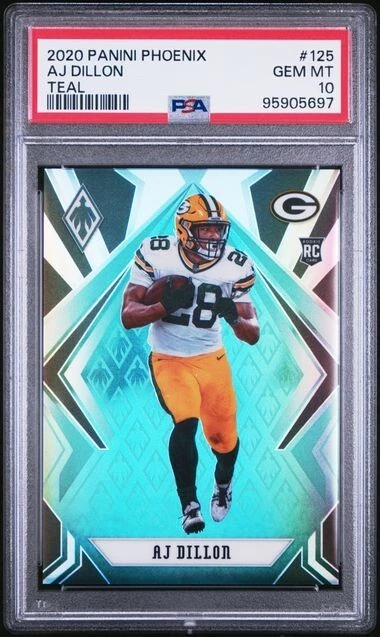 AJ Dillon Panini Phoenix #125 Teal