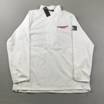 Adidas Sacred Heart Lacrosse Jacket Men Medium White 1/4 Zip 