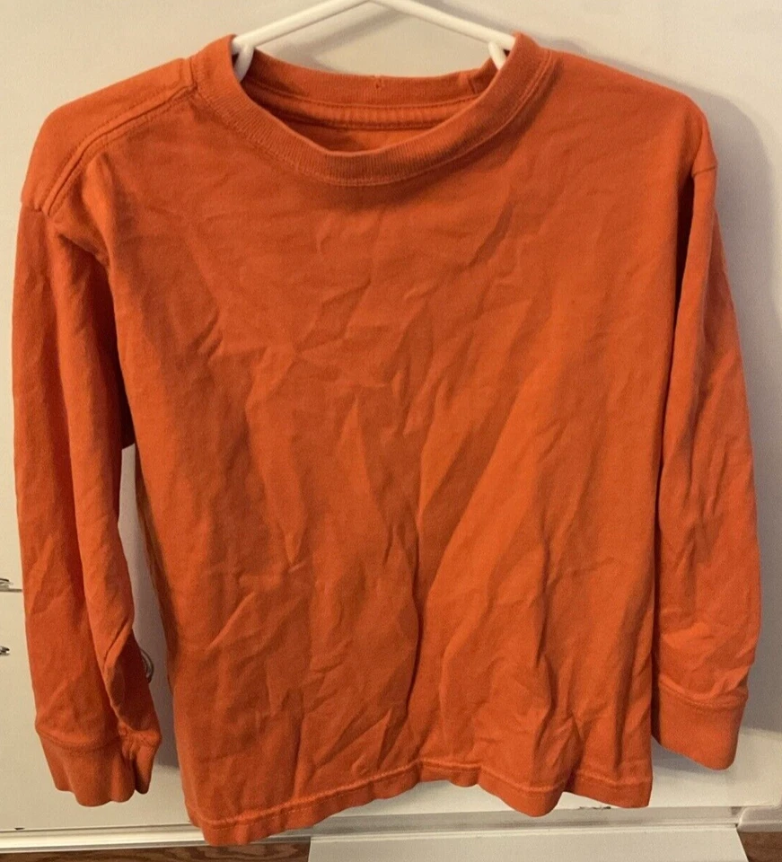 Naranja Desteñido Glory 4-5 XS Envejecido Manga Larga Escuela Exterior Foto 3 de 4