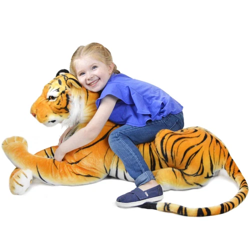 Rohit The Orange Bengal Tiger | 46 Inch Stuffed Animal Plush