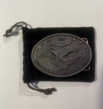 1986 Defender of Firearms Freedom NRA Institute for Legislative Action Buckle