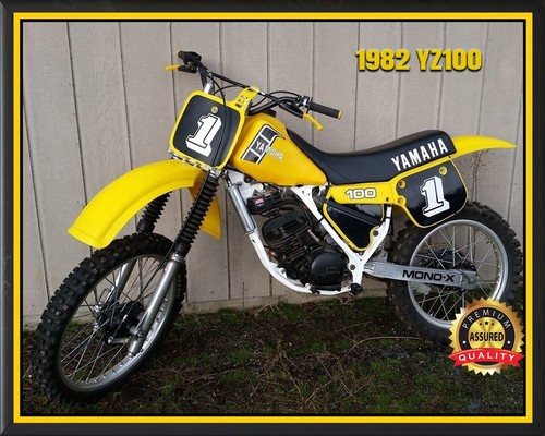 1982 Yamaha -YZ100 - Motocross - Metal Sign 11 x 14 - Picture 3 of 4