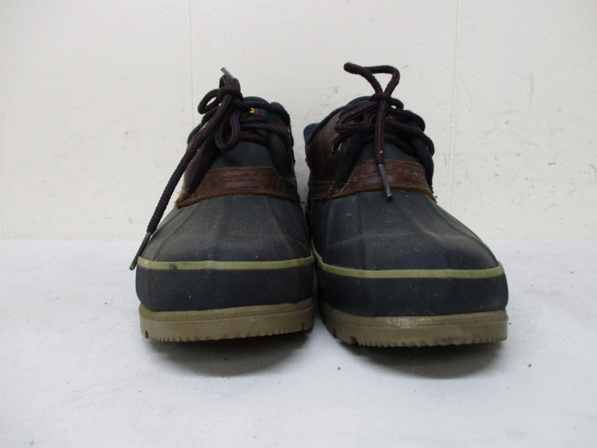 Vintage Sporto Thermolite Duck Shoes Men 8 Women 9.5 Brown Navy Blue Waterproof Weatherproof Original Vintage Duck Boots 9M | Mercari main image 3