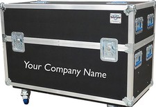 Road CASE for Dual 75" TV's Heavy Duty 3/8" Ply Your Logo Lifetime Warranty 