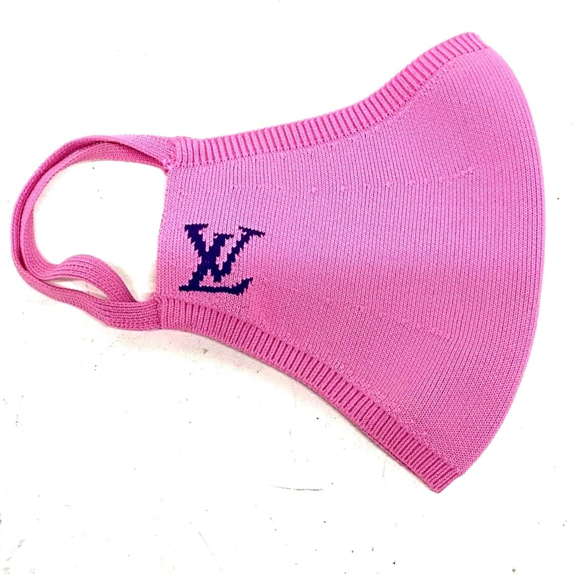 pink louis vuitton mask
