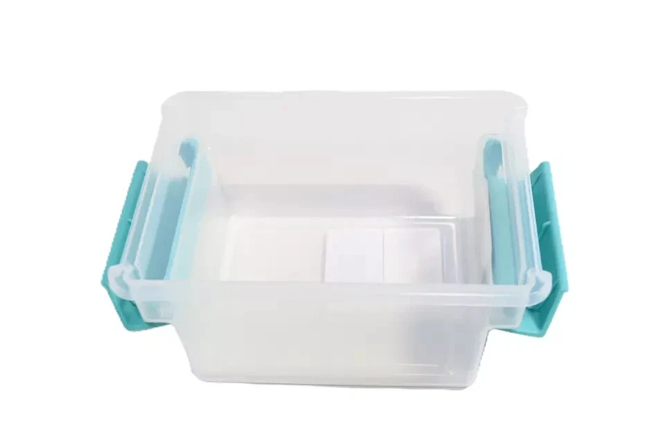 Sterilite Mini Clip Box Clear with Blue Aquarium Latches 6-Pack 1969 - Image 3 of 4