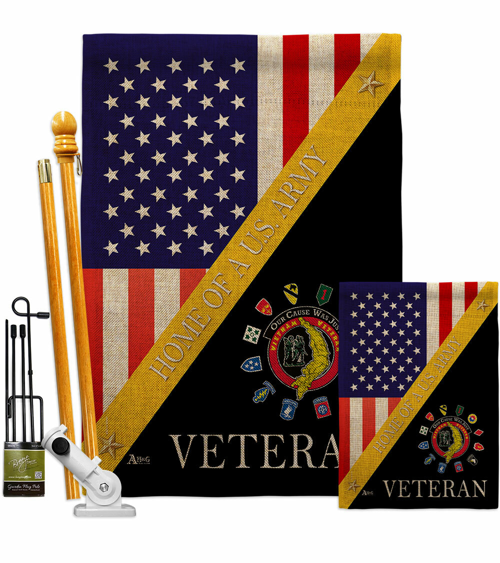 Americana Home & Garden US POW MIA Gartenflagge - Doppelseitige Veteran Flagge 33x47 Cm, Made In USA