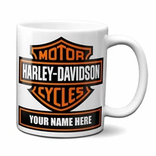 HARLEY DAVIDSON MOTORCYCLE PERSONALIZED COFFEE MUG