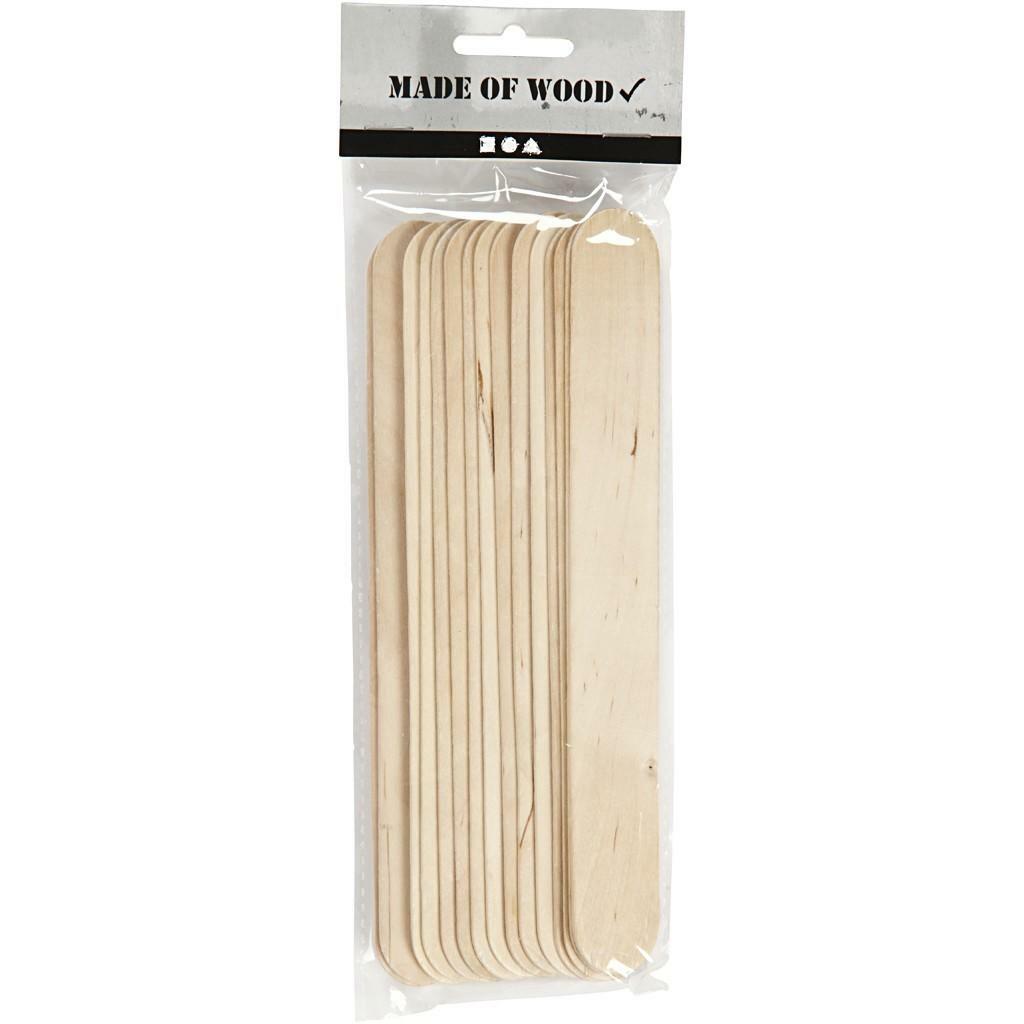 Wooden Ice Lolly Long LolliPop Natural Birch Sticks Scrapbook Kids Crafting DIY
