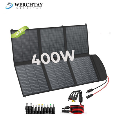 400W Portable Folding Solar Panel Charger Power Station IP65 for Home RV Camping