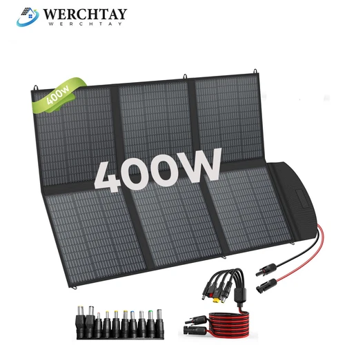 400W Portable Folding Solar Panel Charger Power Station IP65 for Home RV Camping