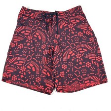 Patagonia Men  s Board Shorts Size 31 Swim Surf Outdoors Nylon Red Tribal