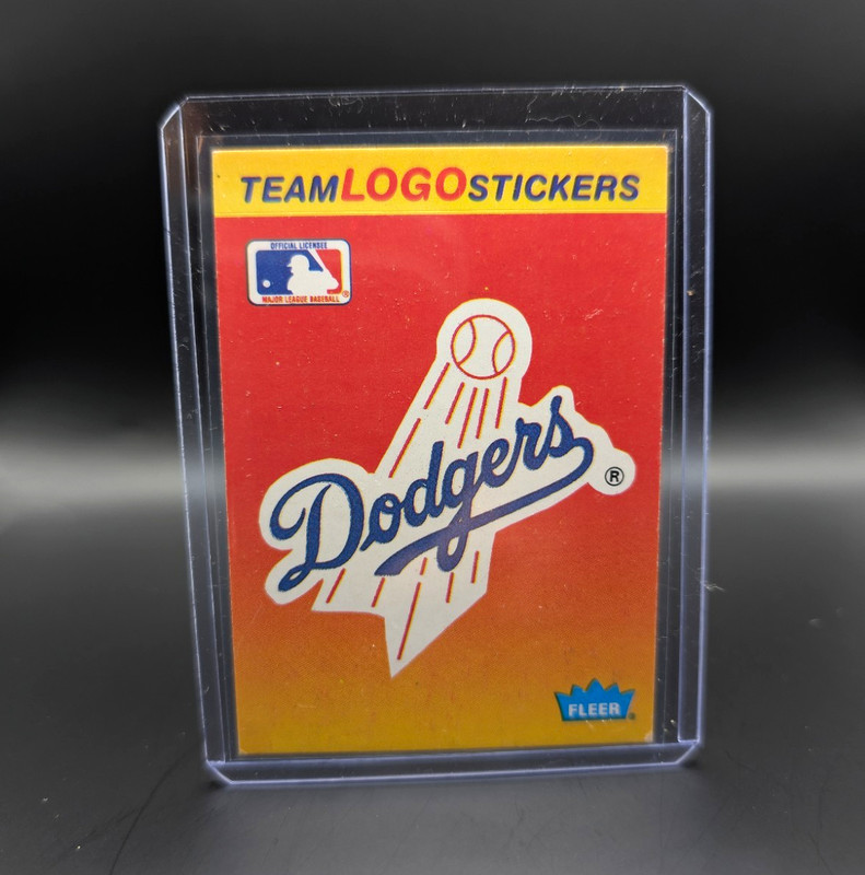 Fleer 1991 Los Angeles Dodgers MLB Team Logo Sticker Officially Licensed