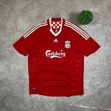 Vintage Adidas FC Liverpool 2008/2009 Football Jersey T-Shirt Mens Size XL