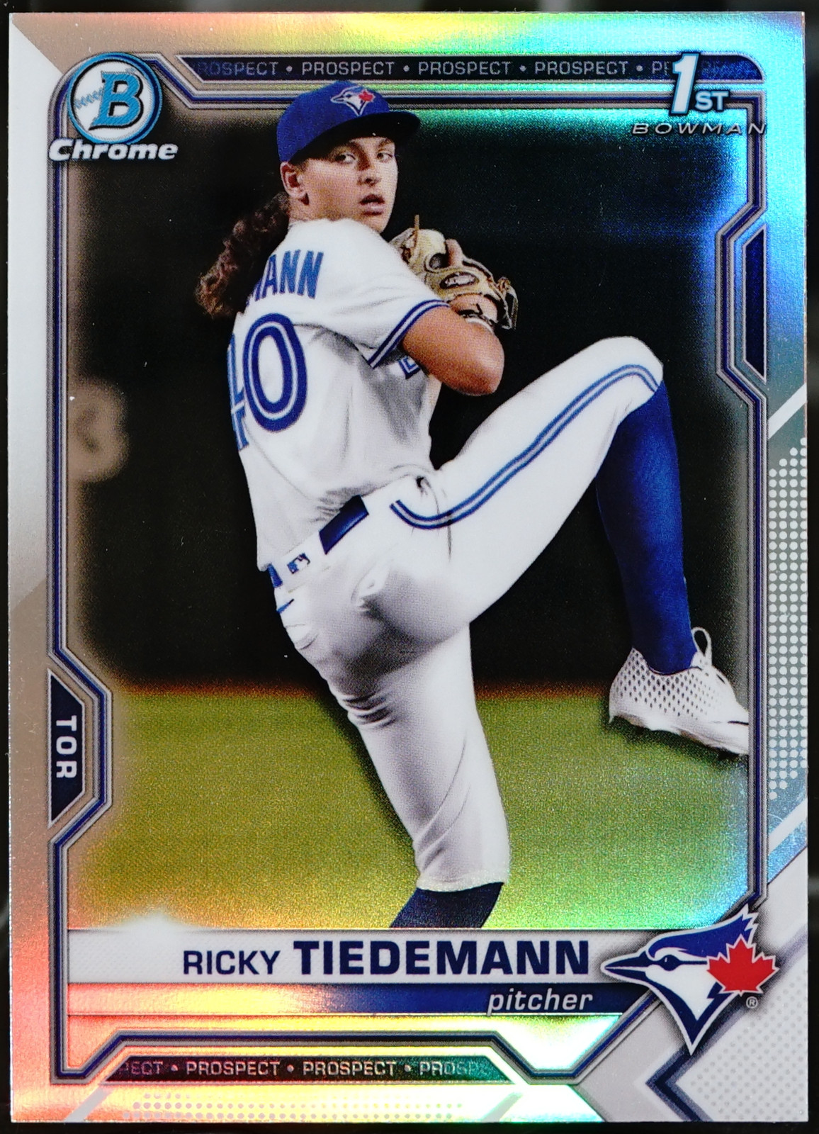 2021 Bowman Draft - Chrome Refractor Baseball Ricky Tiedemann #BDC-89 NM