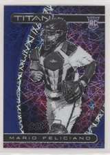 2021 Panini Chronicles Titan Blue Velocity Prizm Mario Feliciano #11 0l51