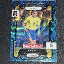 2026 Panini Prizm Monopoly FIFA World Cup Rivaldo Blue Wave Ssp Brazil
