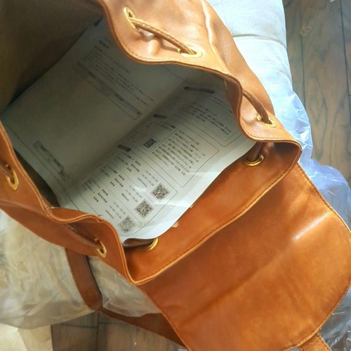 GUCCI Vintage Bamboo 2-Pocket Leather Backpack Brown Camel Tone Authentic - Picture 24 of 24